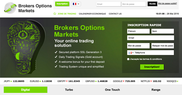 BrokersOptions-Markets